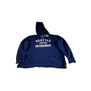 NWT 2 XL Men's Fanatics Branded Navy Seattle Seahawks Pullover Hoodie.